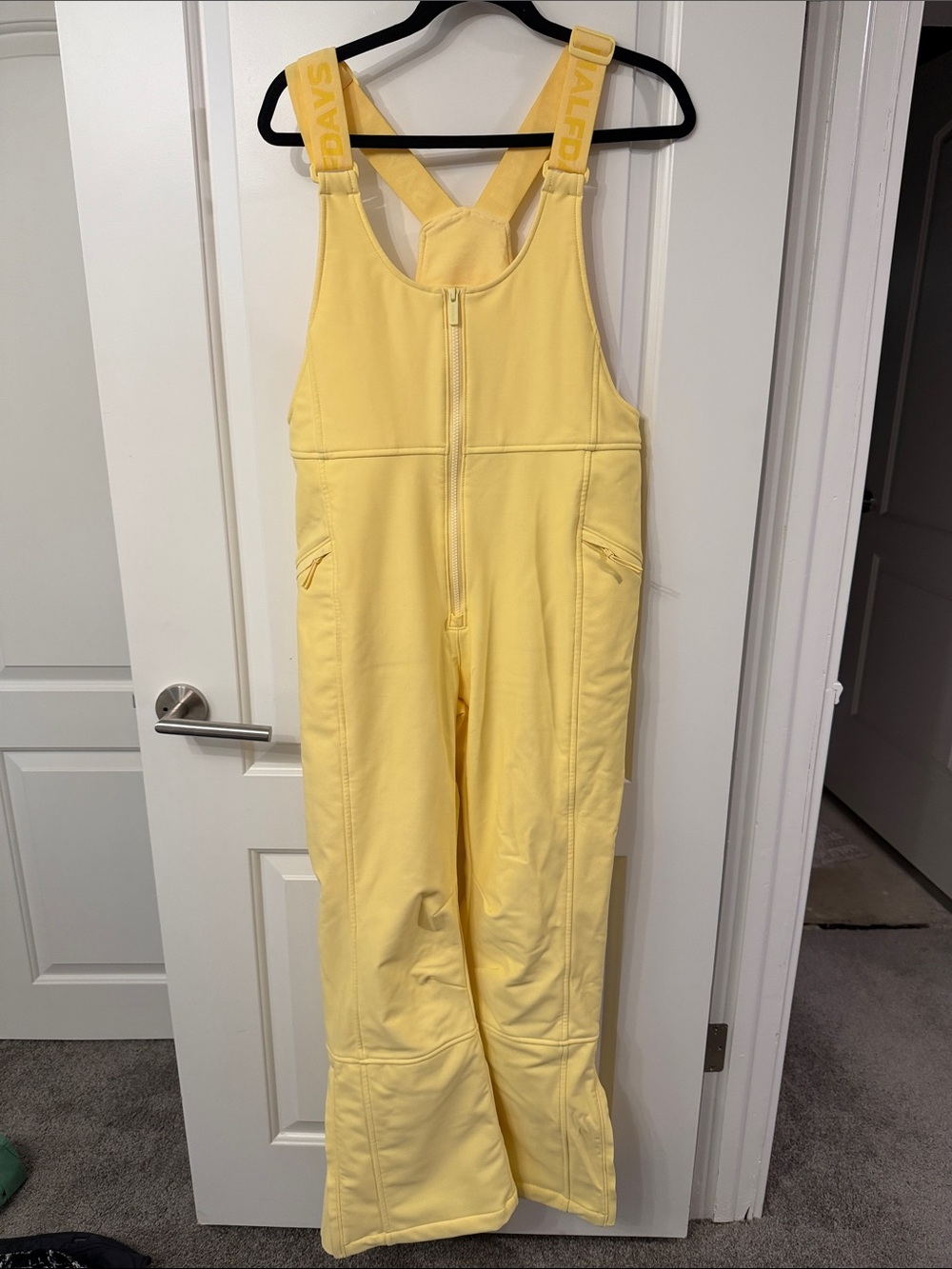 Halfdays Yellow Bib Snow Pants One-Piece